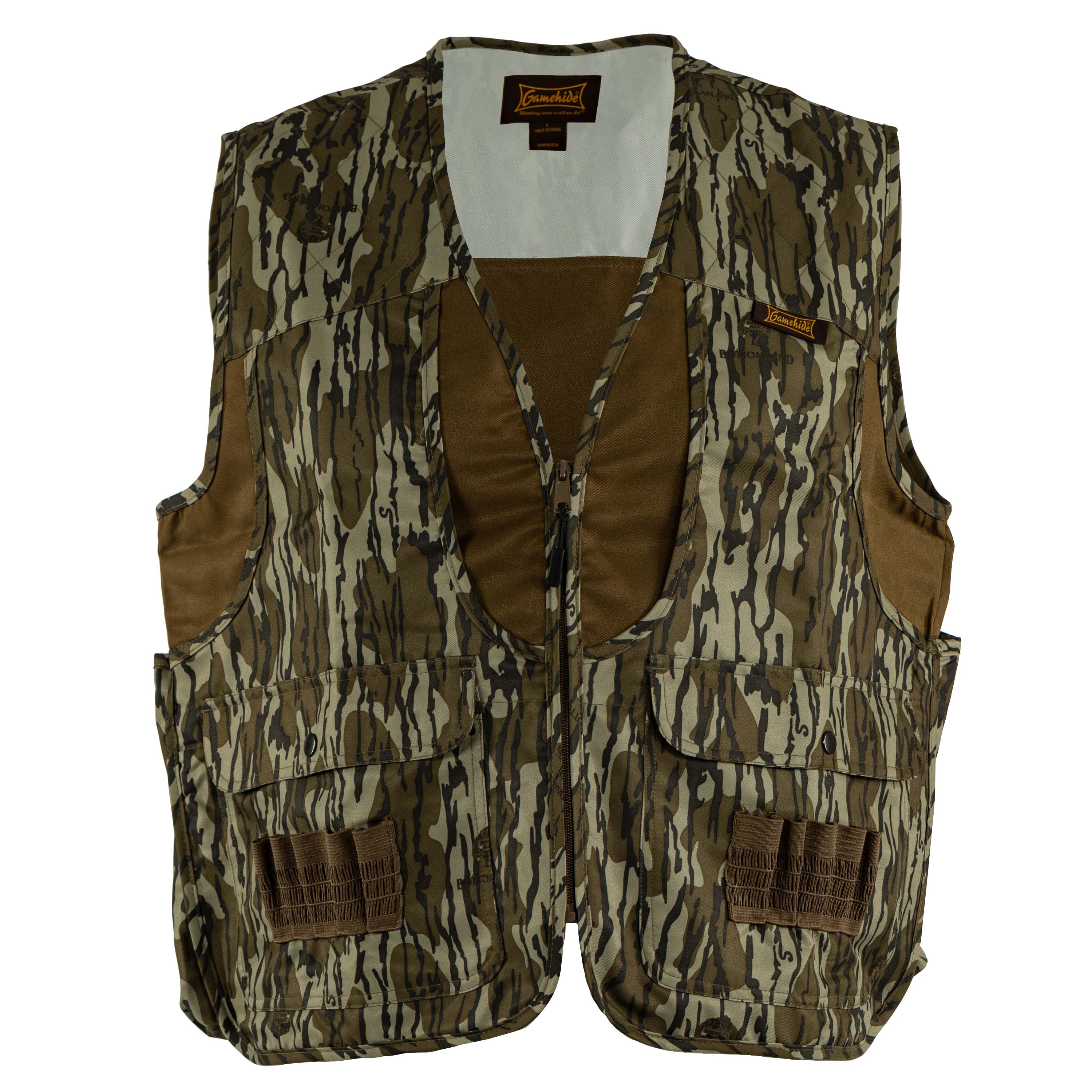 Load image into Gallery viewer, Snapcartshop Lightweight Dove & Upland Vest front (Mossy Oak original bottomland)