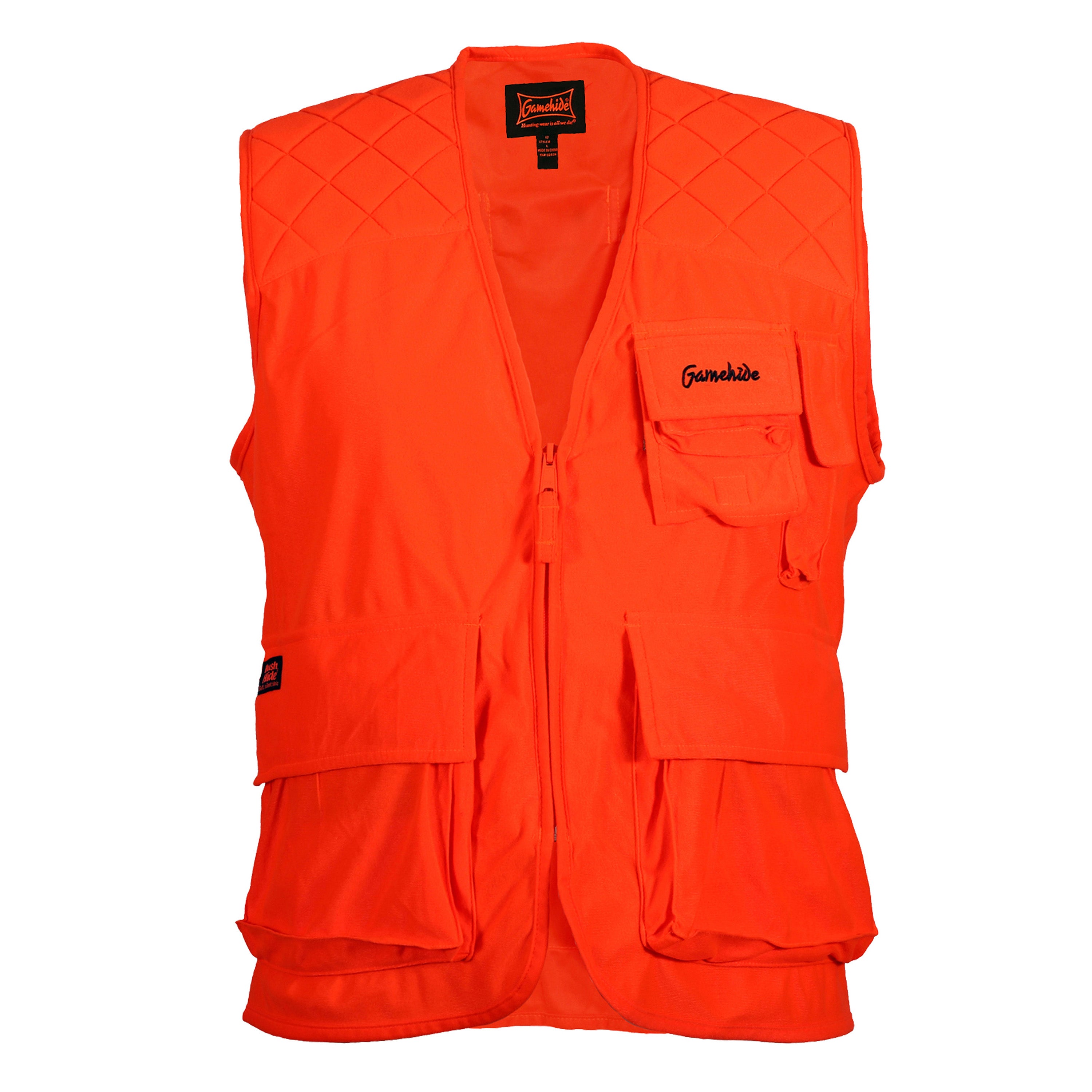 Load image into Gallery viewer, Snapcartshop big game sneaker vest front view (blaze orange)

