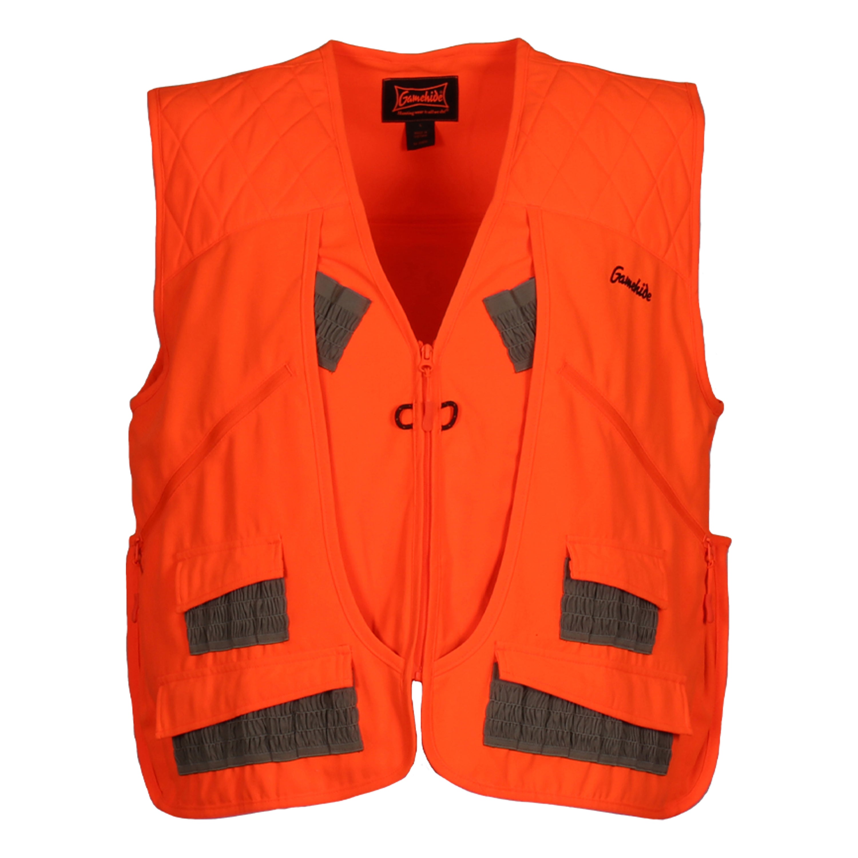 Load image into Gallery viewer, Snapcartshop Chukar UplandBird hunting Vest front (blaze orange)
