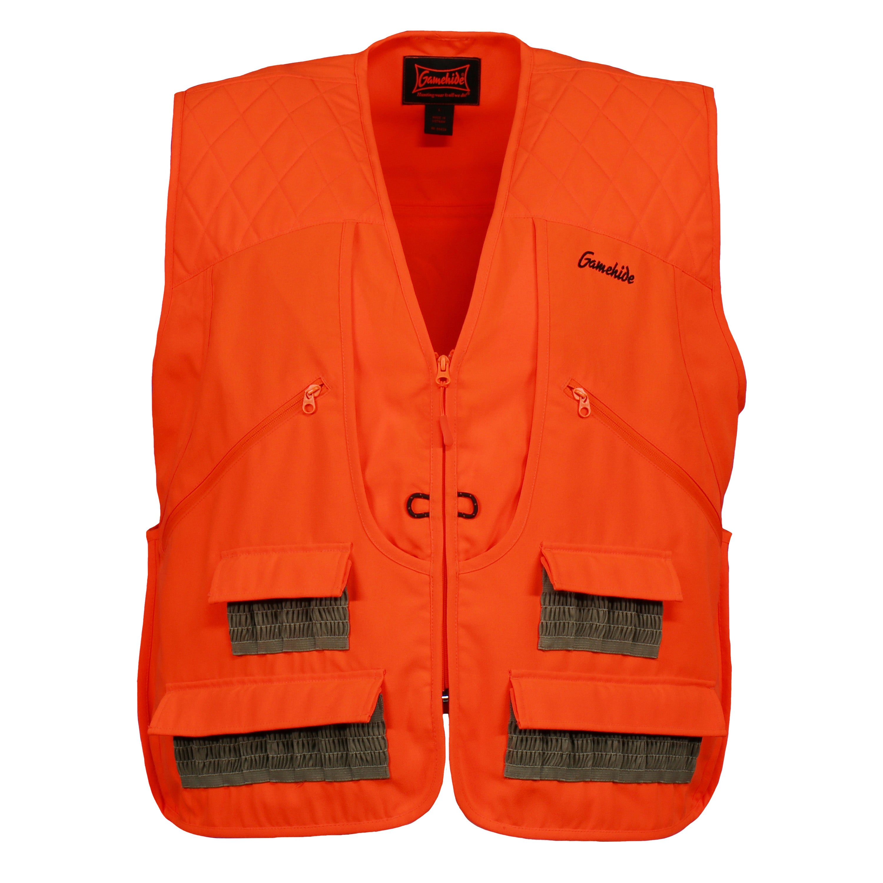 Snapcartshop Pheasant Vest front (blaze orange)
