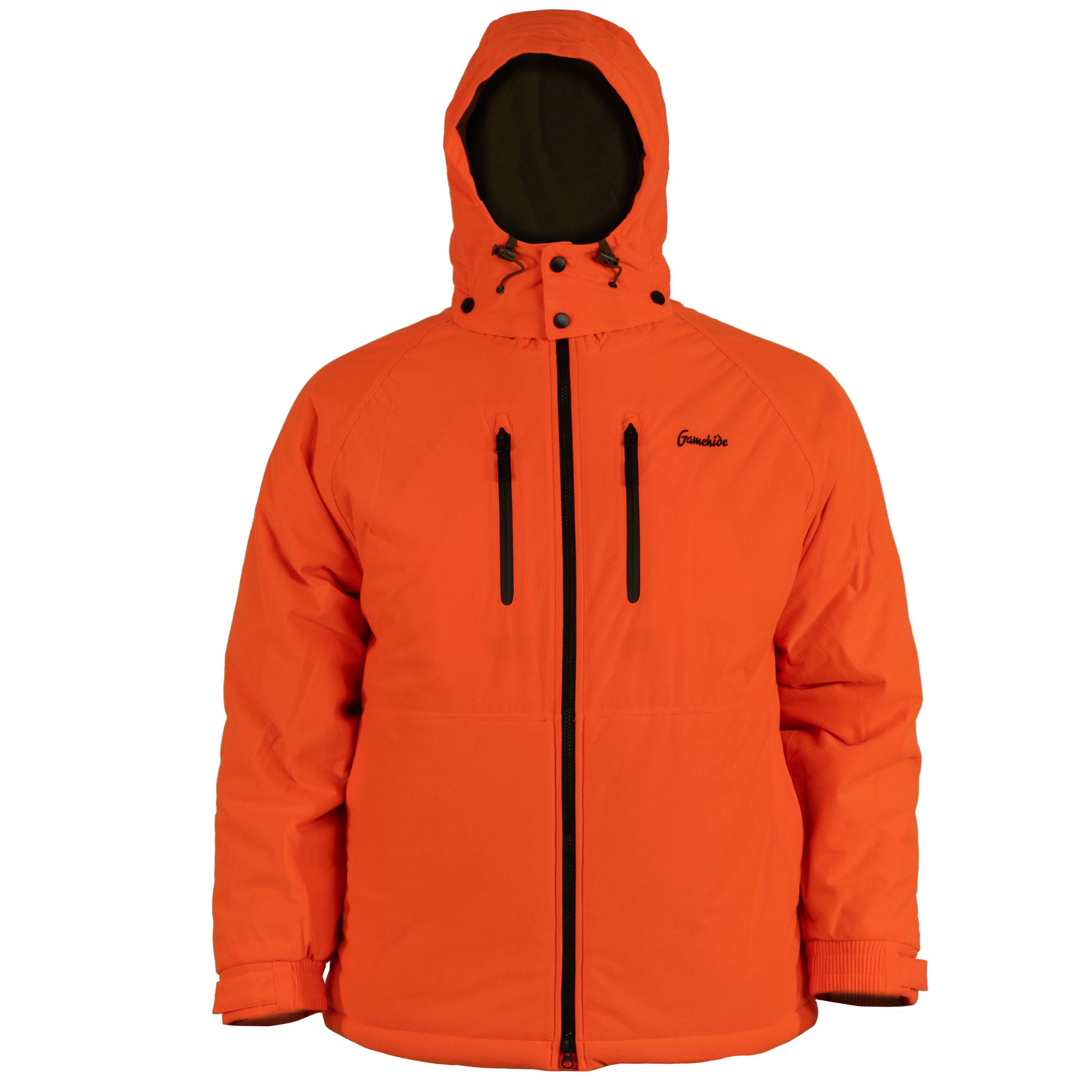 Load image into Gallery viewer, Snapcartshop Ridgeline Parka - Front View - (blaze orange)
