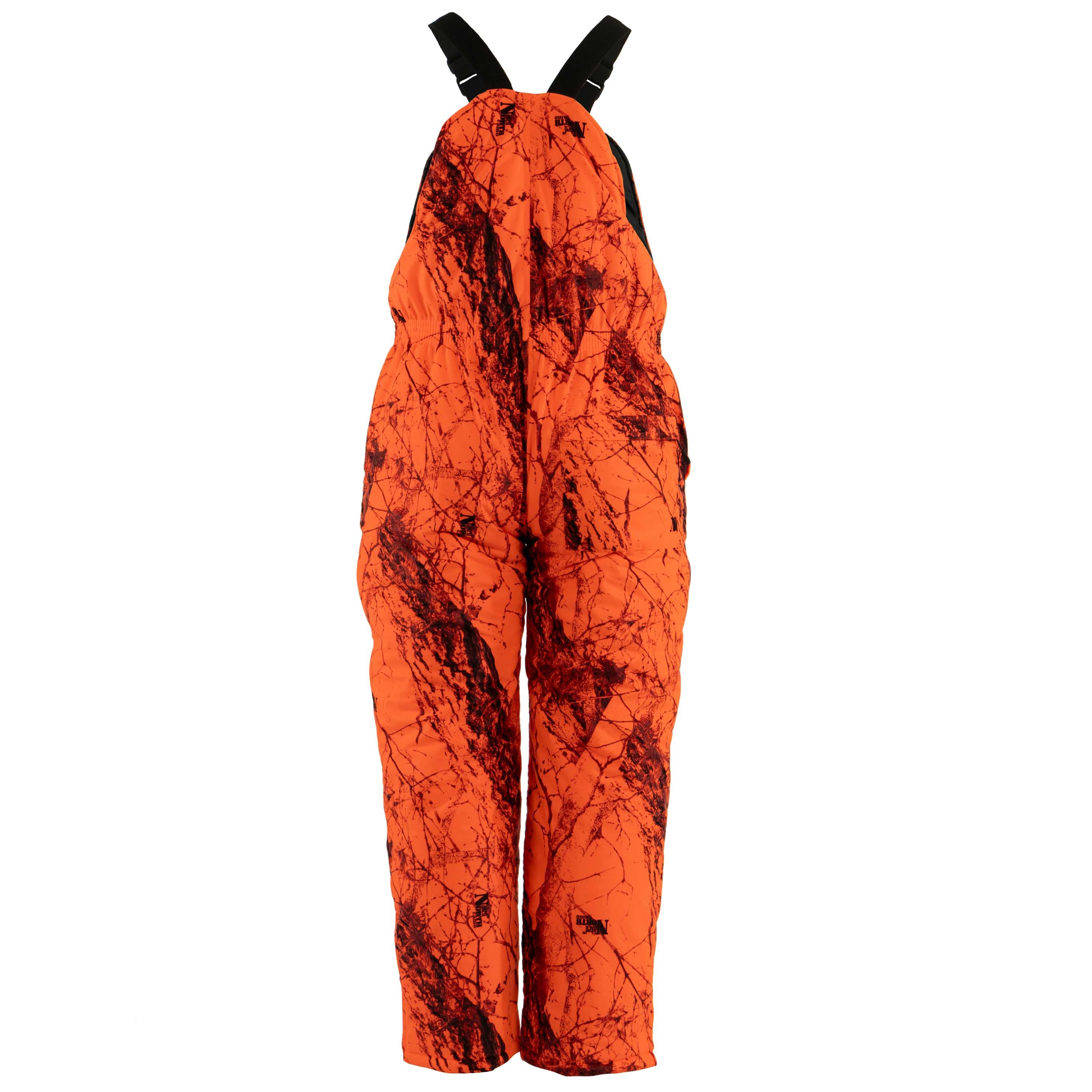 Snapcartshop Flatland Bib back (naked north blaze orange camo)