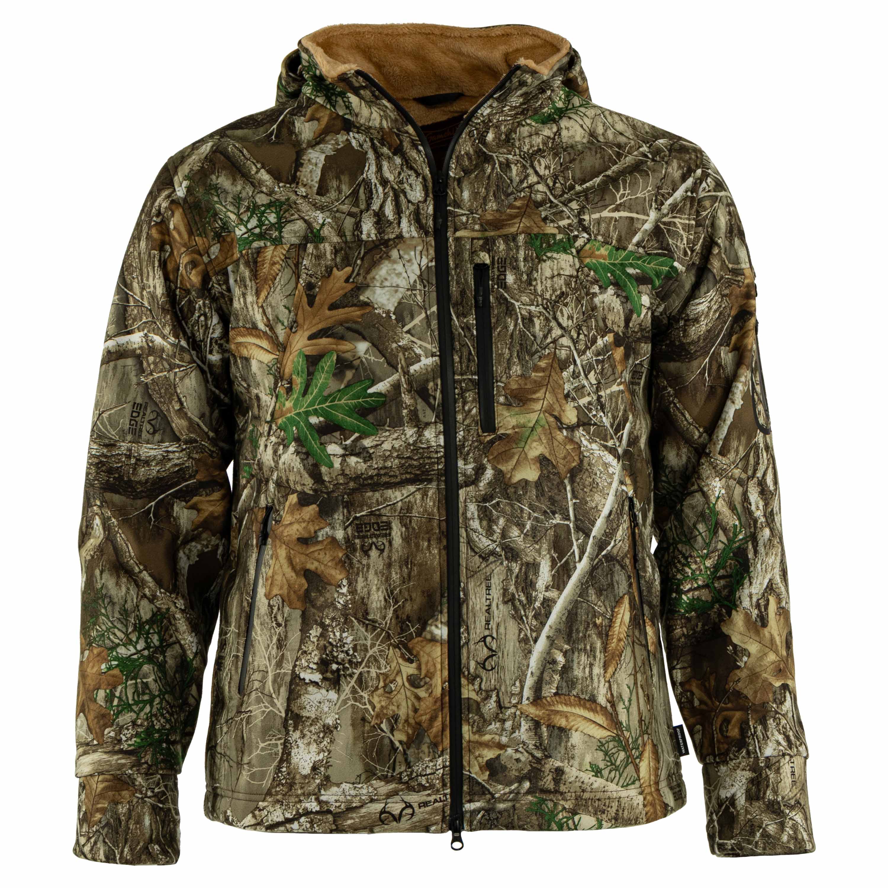 Snapcartshop whitetail jacket front view (realtree edge)