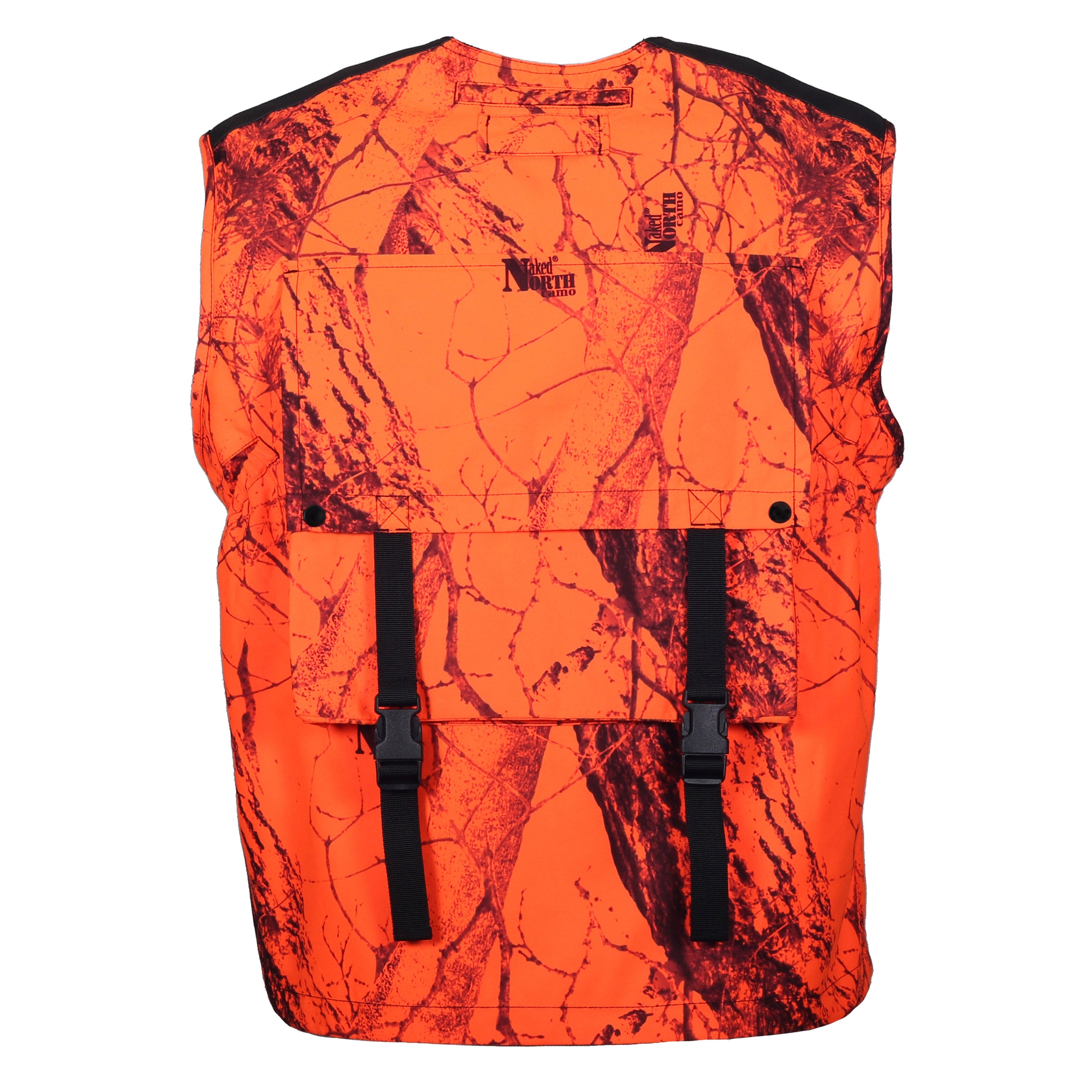 Snapcartshop Mountain Pass Big Game Vest Extreme back (naked north blaze orange camo)