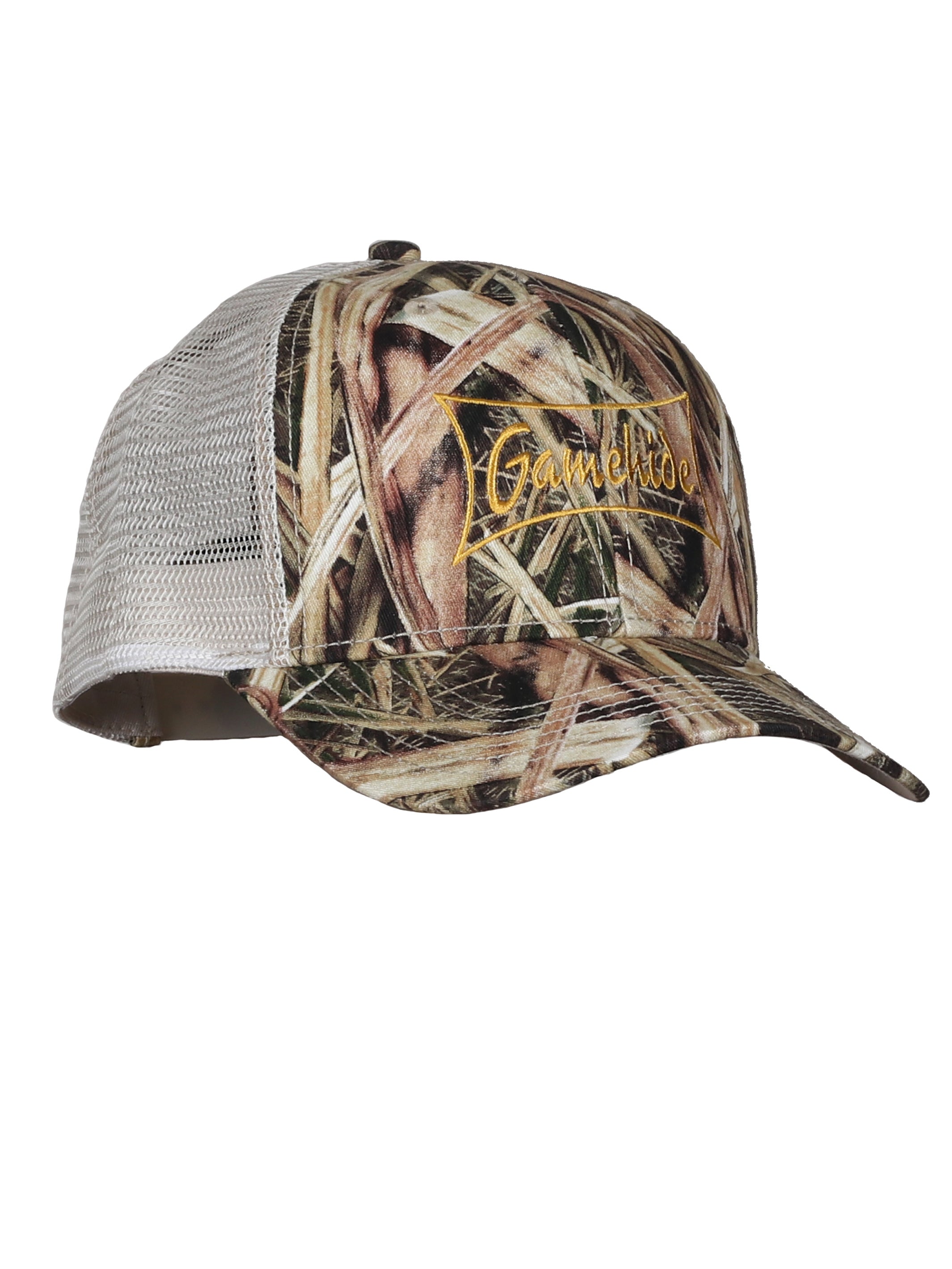 Load image into Gallery viewer, Snapcartshop logo hat front (mossy oak shadow grass blades)
