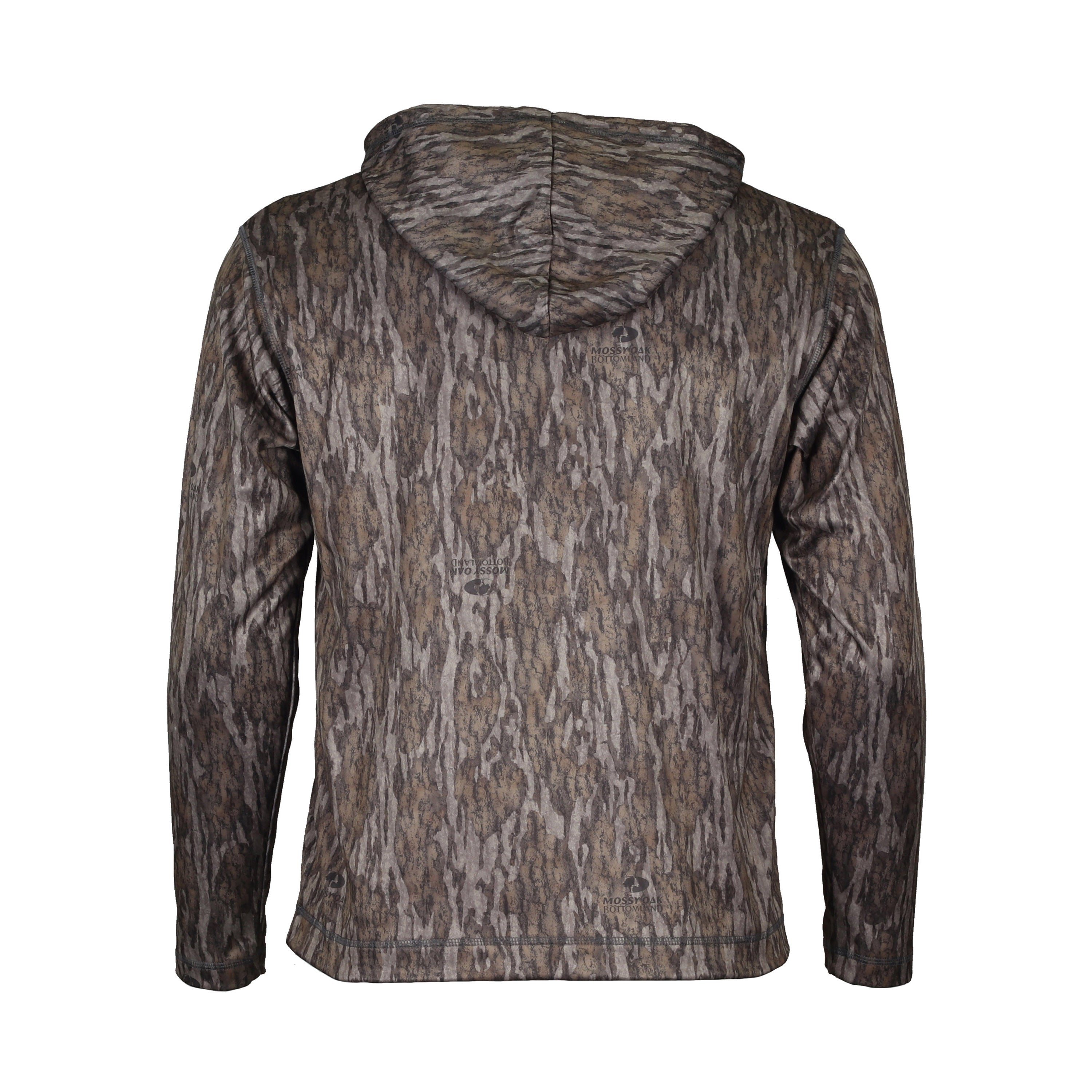 Snapcartshop Performance Fleece Hoodie back (mossy oak new bottomland)