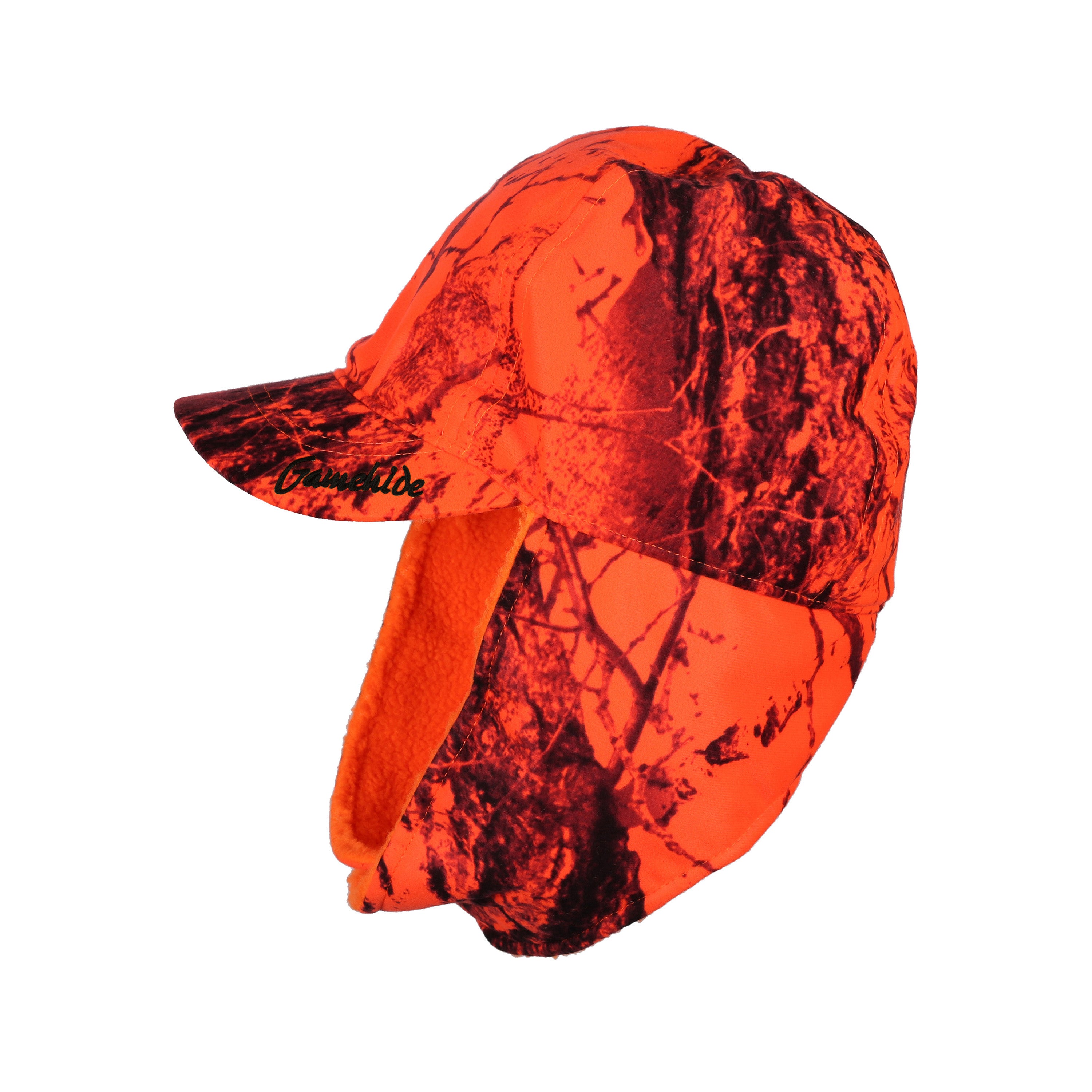 Load image into Gallery viewer, Snapcartshop trophy hat (naked north blaze orange camo)
