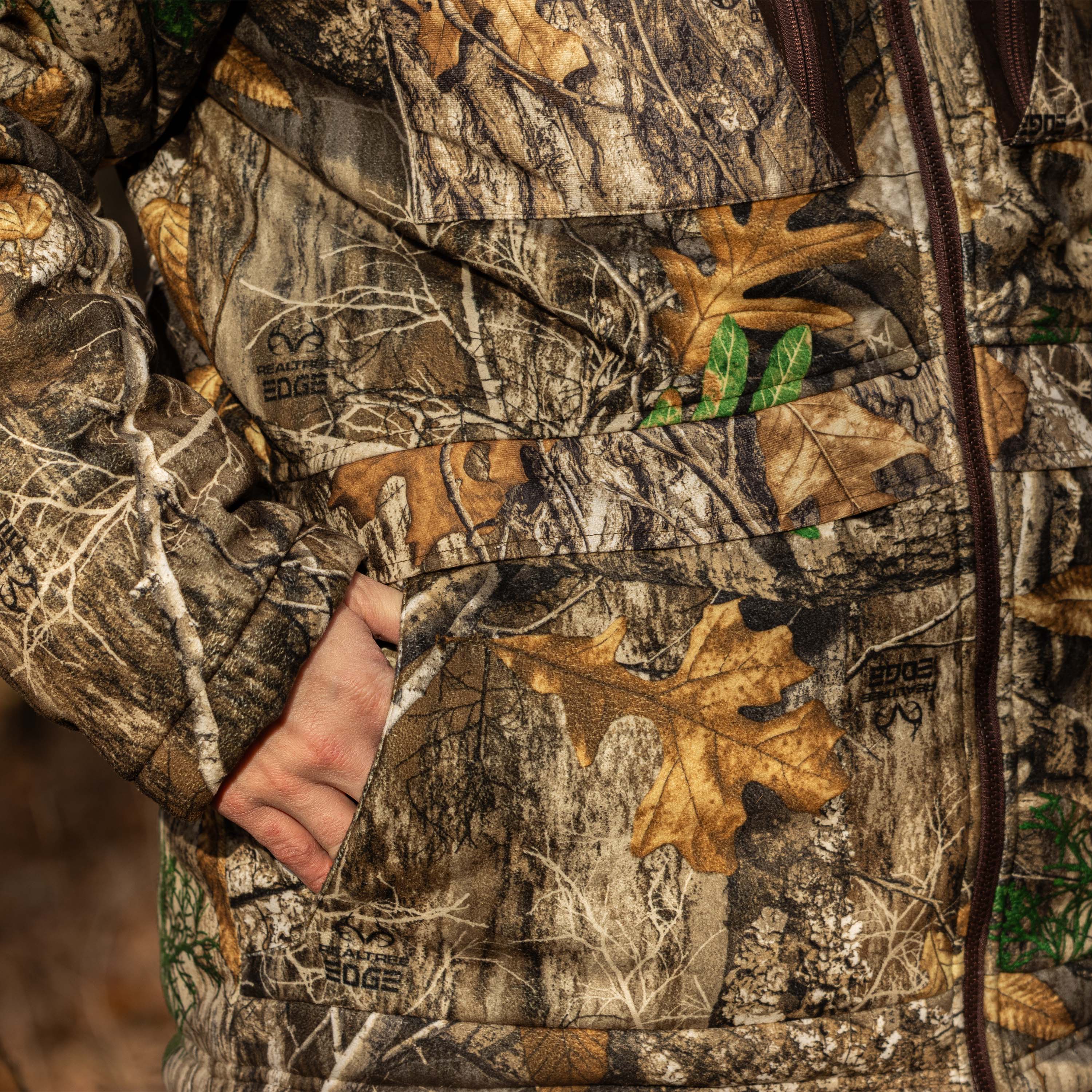 Load image into Gallery viewer, Cold weather hunting parka side pocket
