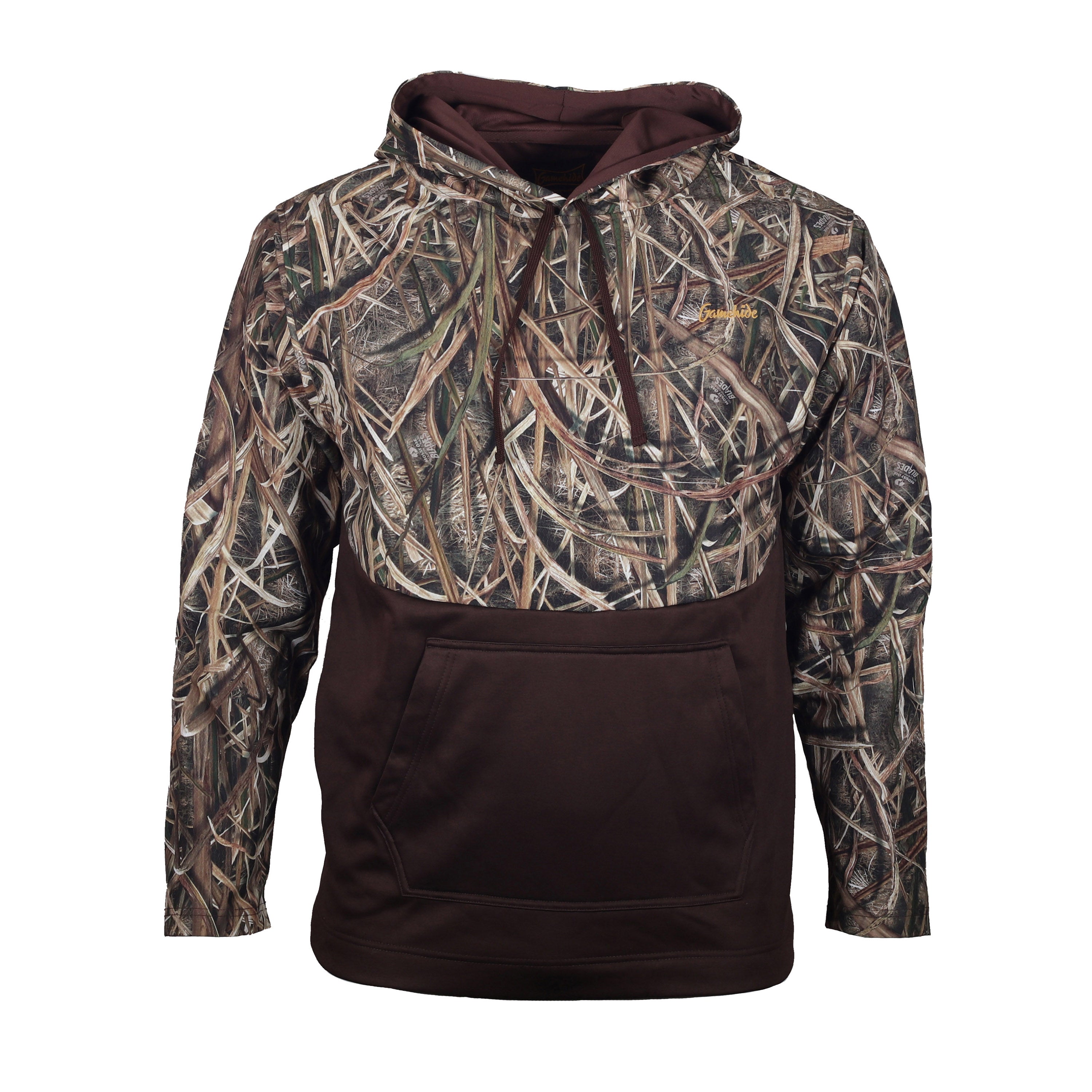 Load image into Gallery viewer, Snapcartshop Marsh Lord Hoodie front (mossy oak shadow grass blades)

