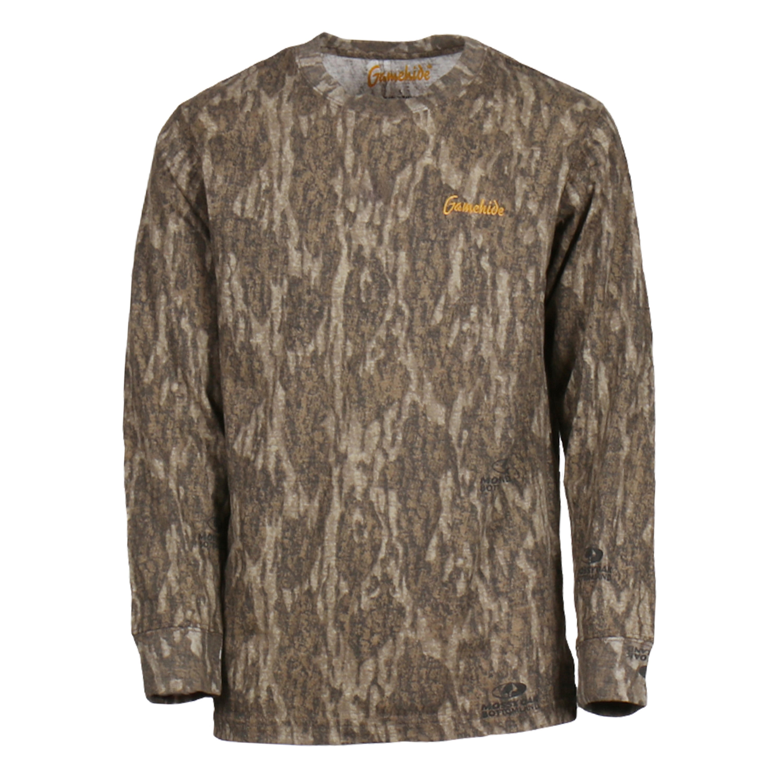 Snapcartshop toddler hunt camp long sleeve tee (mossy oak new bottomland)