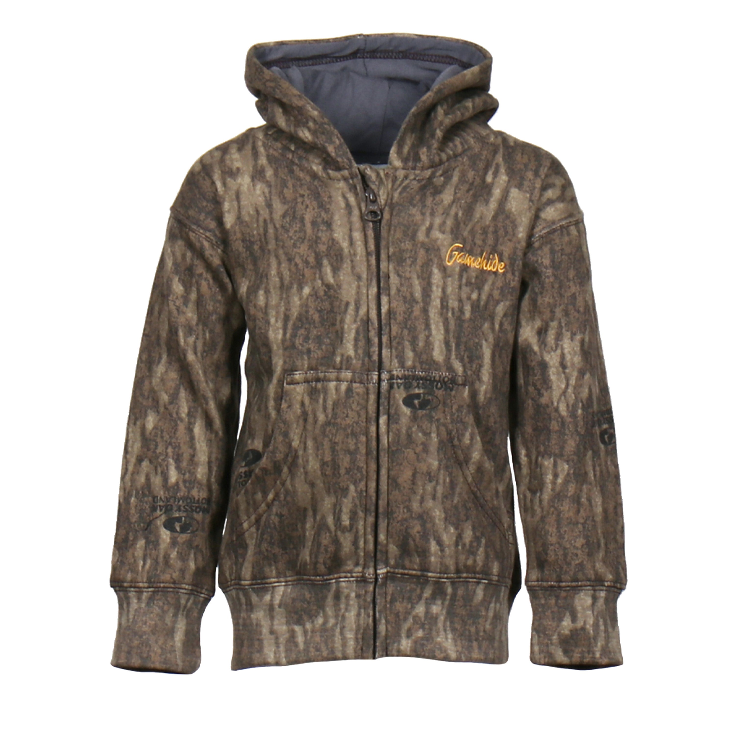 Snapcartshop toddler hunt camp hoodie (mossy oak new bottomland)