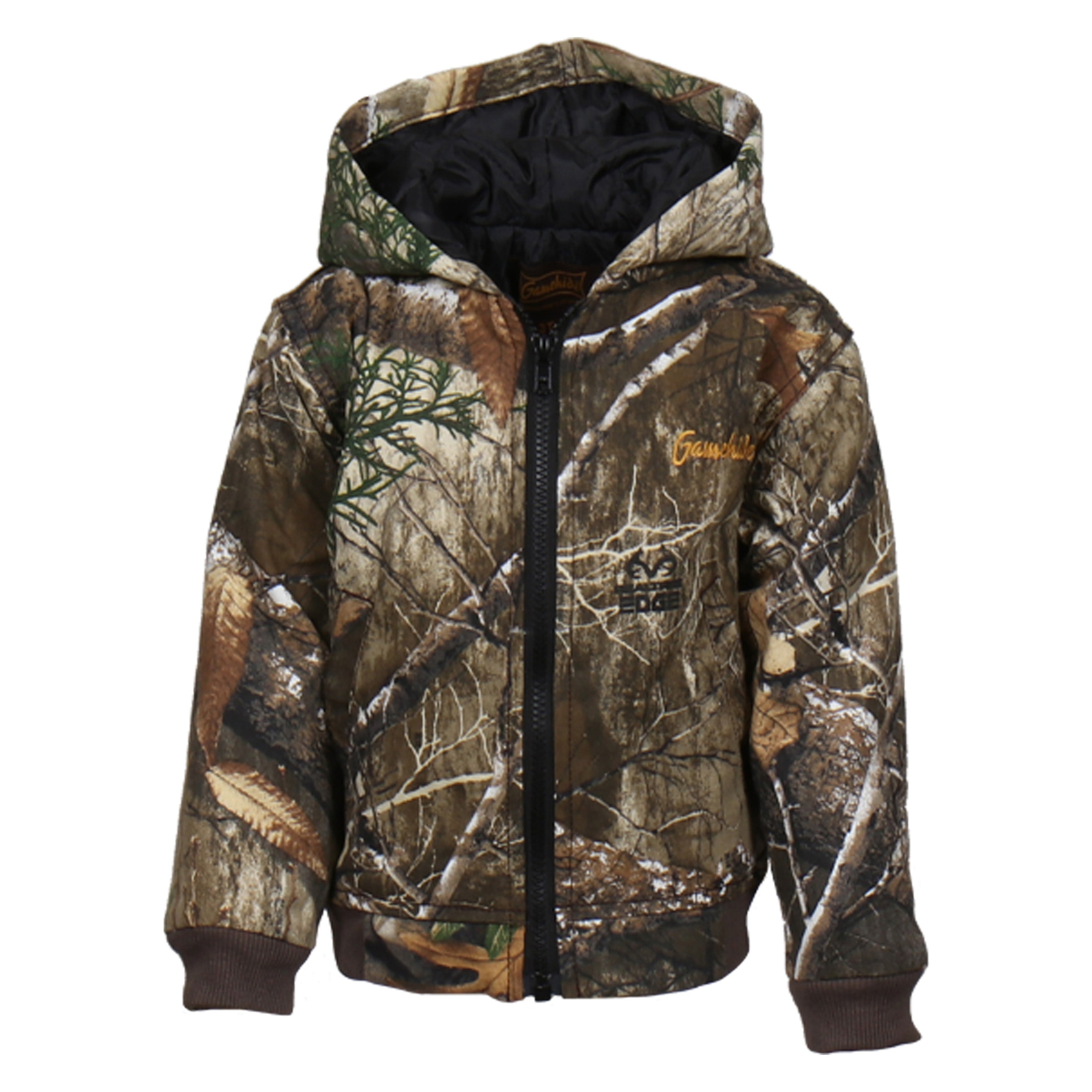 Load image into Gallery viewer, Snapcartshop toddler hunt camp insulated jacket (realtree edge)
