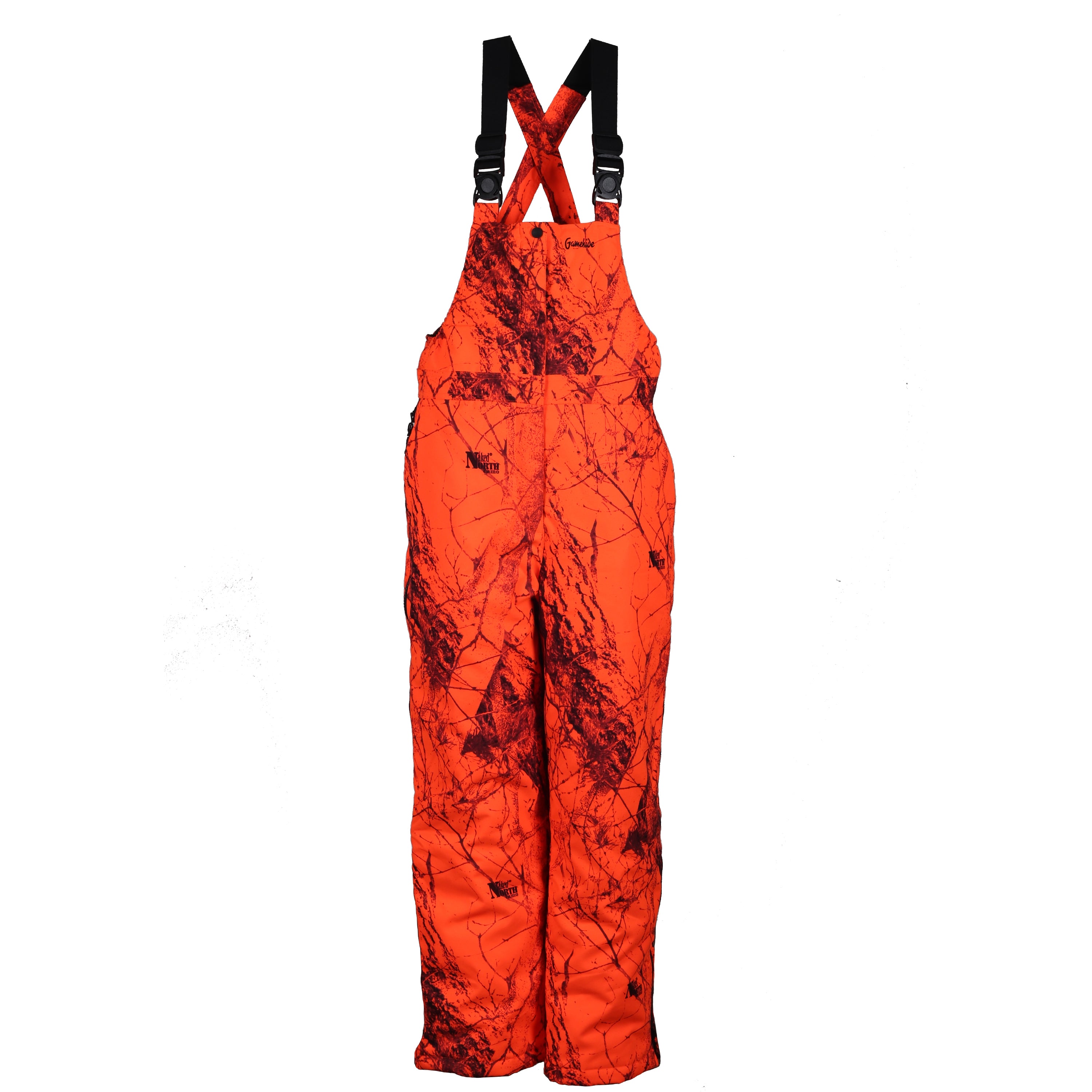 Snapcartshop sunset bib (naked north blaze orange camo).