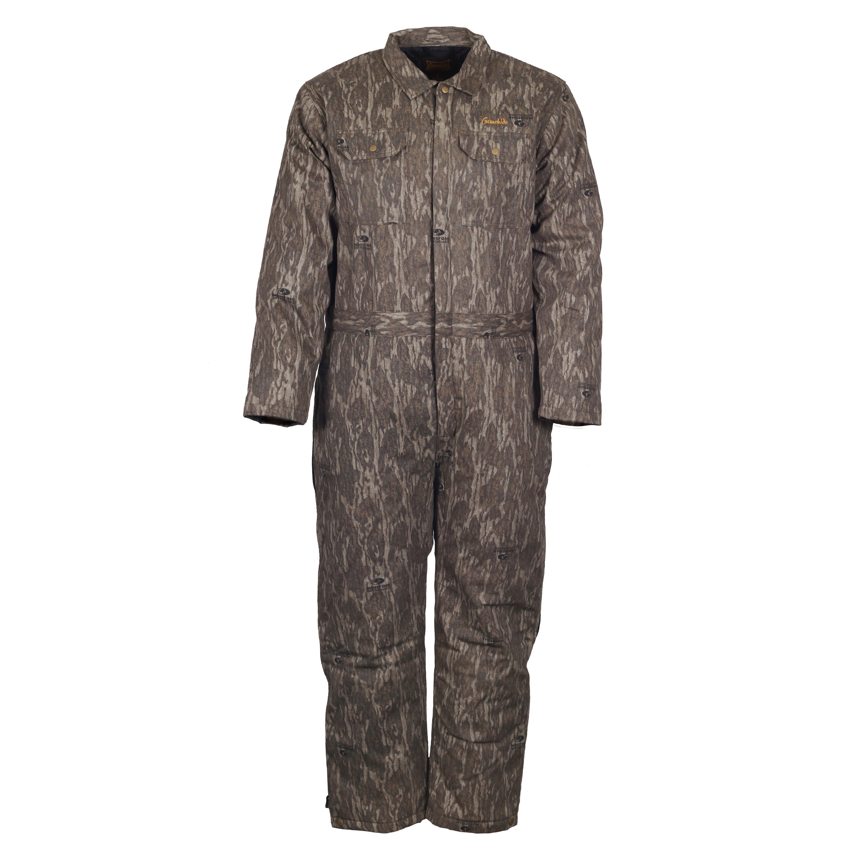 Snapcartshop Insulated Tundra Coverall front (mossy oak new bottomland)
