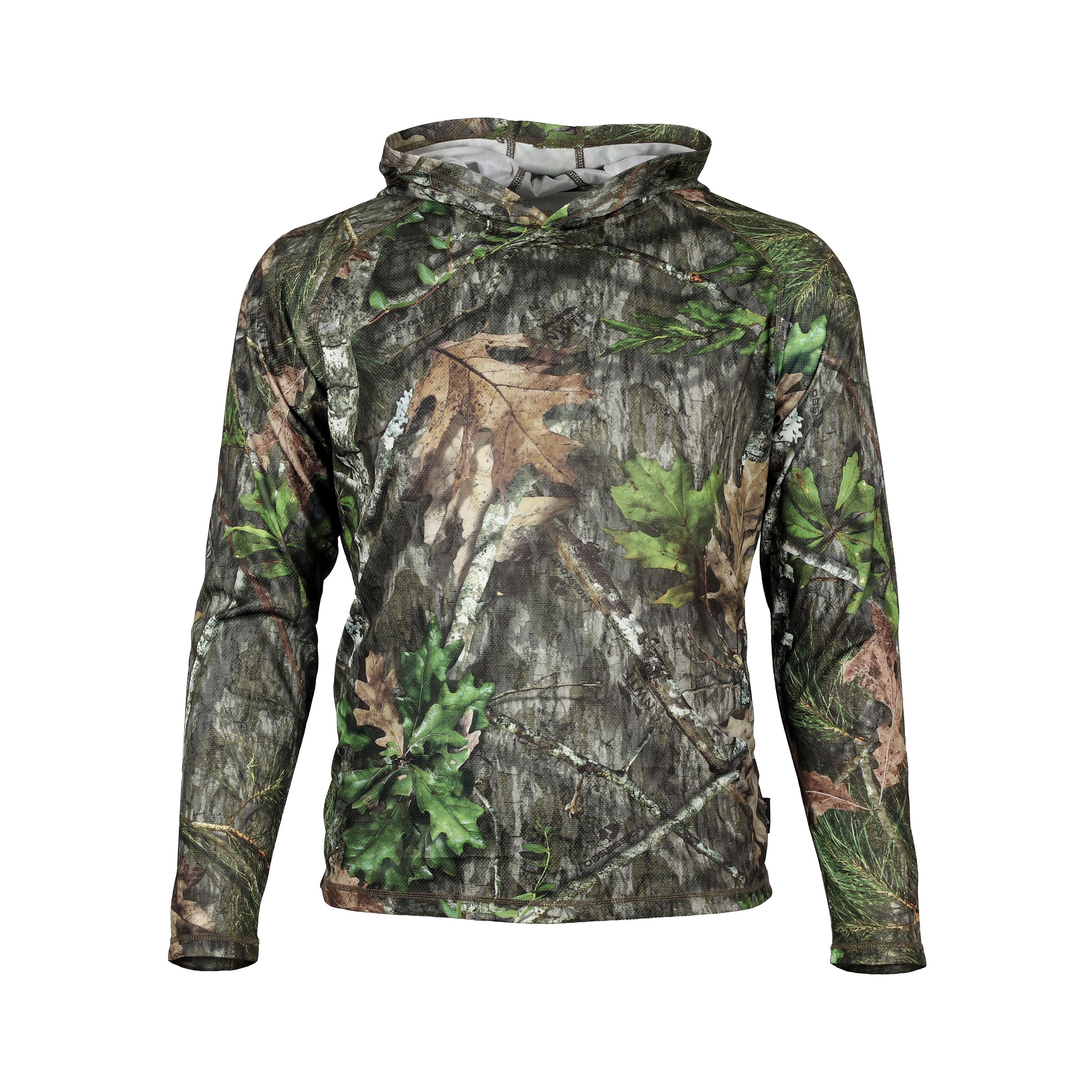 Snapcartshop ElimiTick Lightweight Long Sleeve Hooded Shirt front (mossy oak obsession)