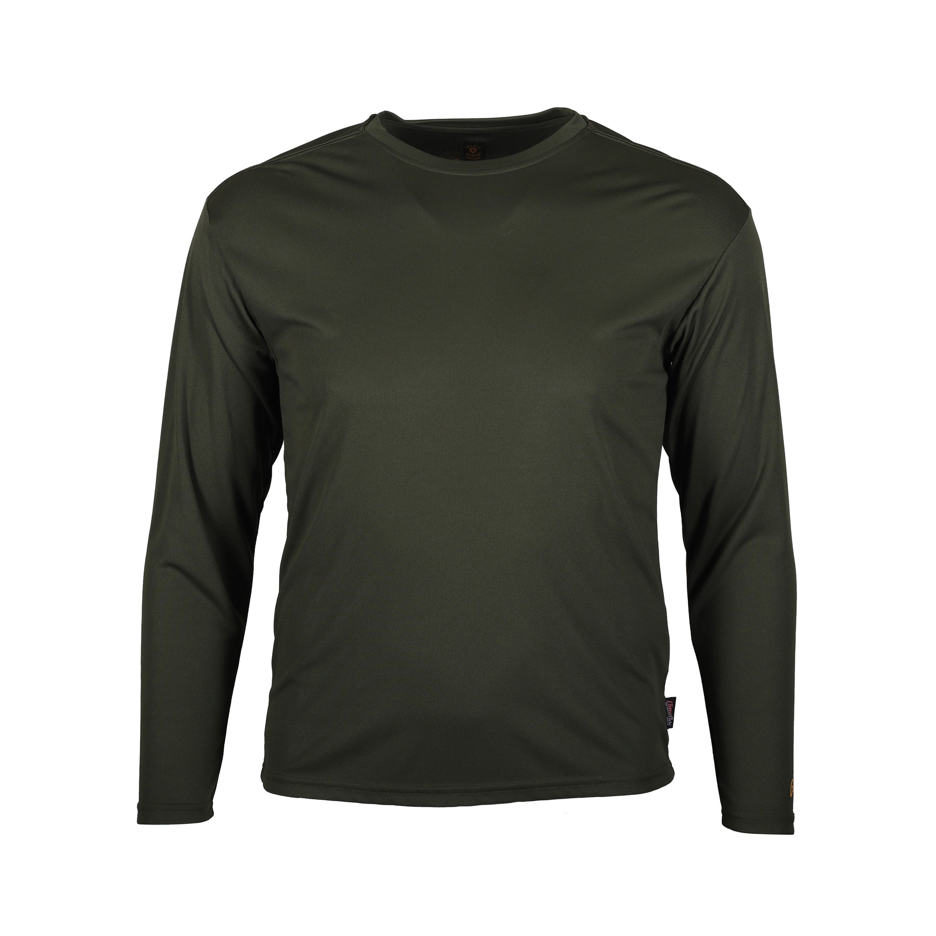 Load image into Gallery viewer, Snapcartshop ElimiTick Long Sleeve Tech Shirt front (loden)
