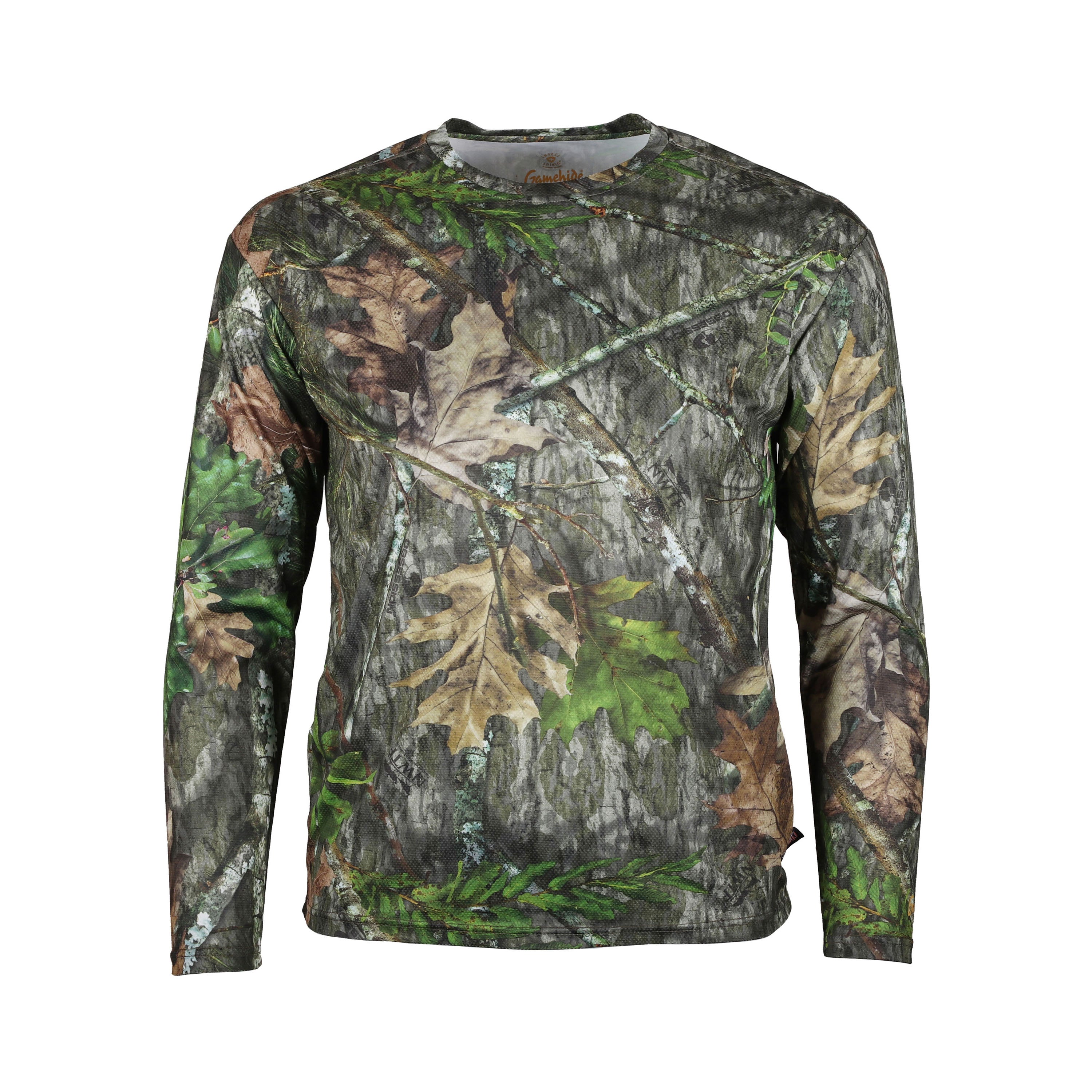 Load image into Gallery viewer, Snapcartshop ElimiTick Long Sleeve Tech Shirt front (mossy oak obsession)
