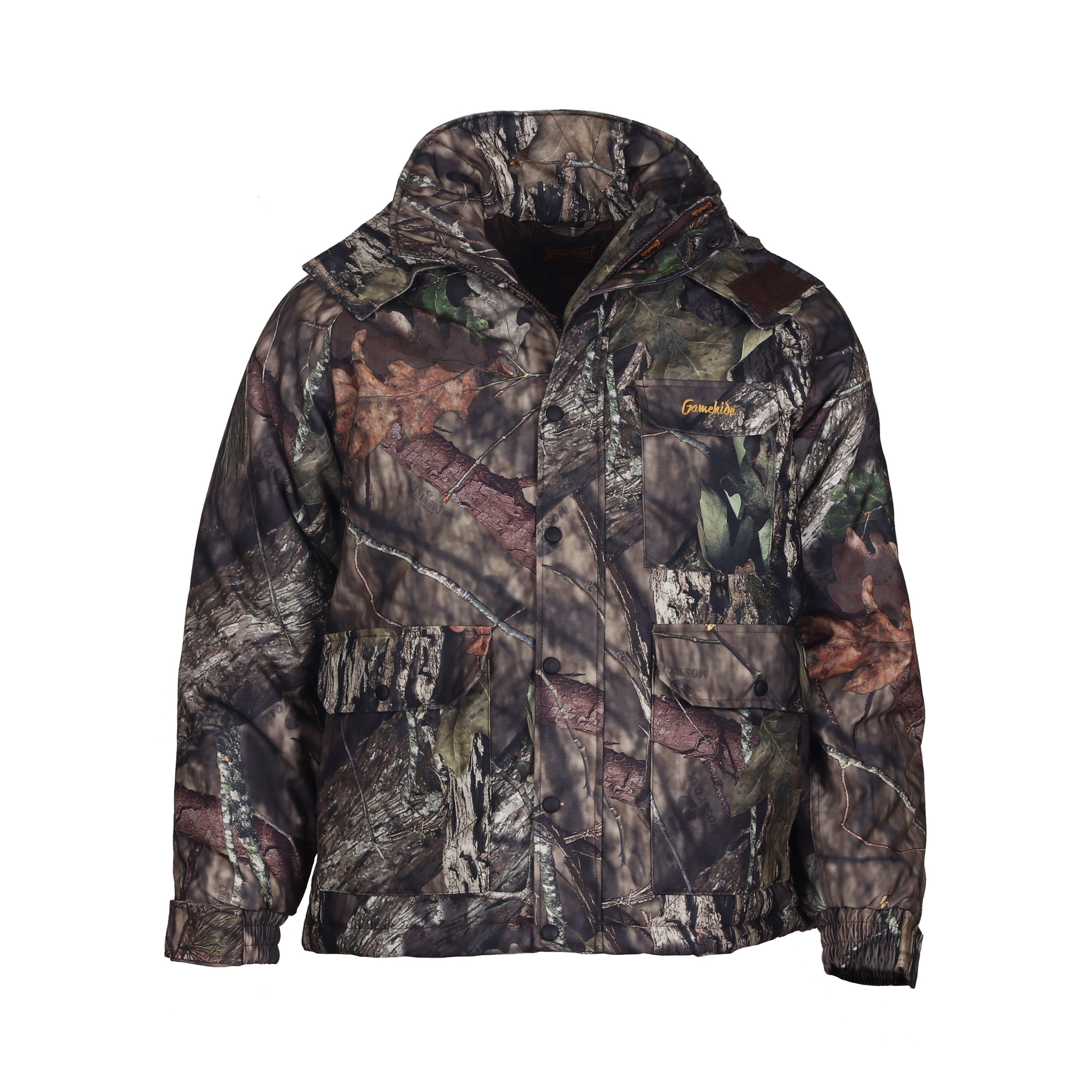 Snapcartshop deer hunter parka - front view (mossy oak break up country)